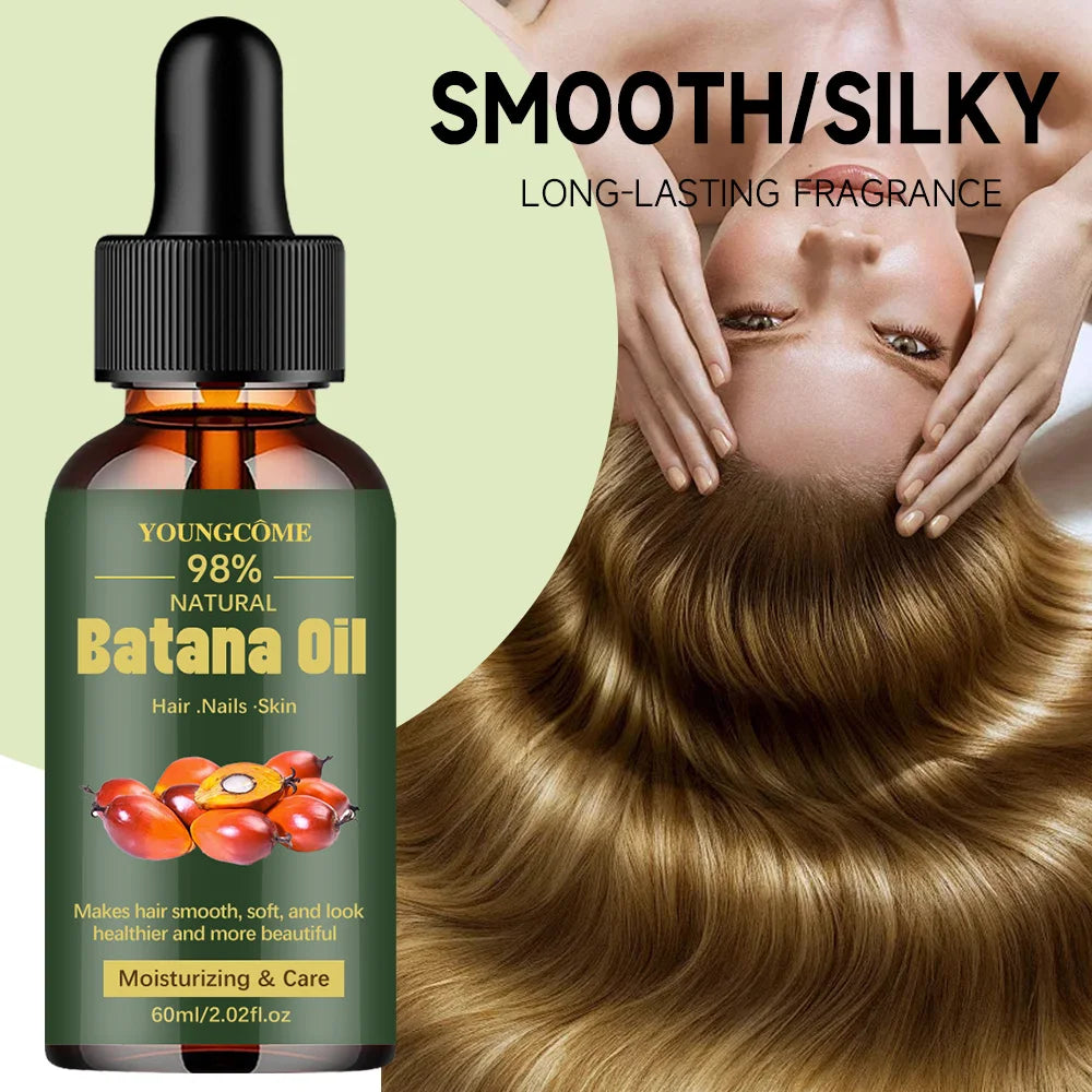 Batana Hair Oil with 40ml, 60ml and 60ml Three-Piece Option Labels, Cosmetic Hair Conditioning Product for Women and Men for At-Home Grooming Routines