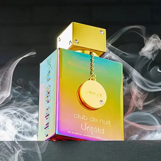 Armaf Club De Nuit Untold Eau de Parfum, Listed 105ml Amber Woody Fragrance with Saffron and Jasmine Top Notes, Amberwood Heart and Cedar Base
