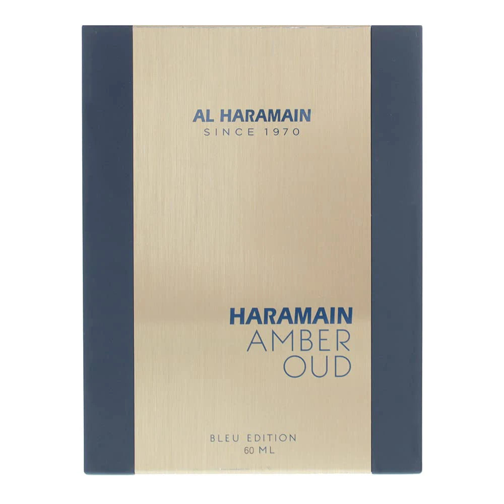 Amber Oud Blue Edition Eau de Parfum 60ml by Al Haramain, Unisex Arabian Perfume Spray for Women and Men, Personal Fragrance for Daily Wear and Gifts