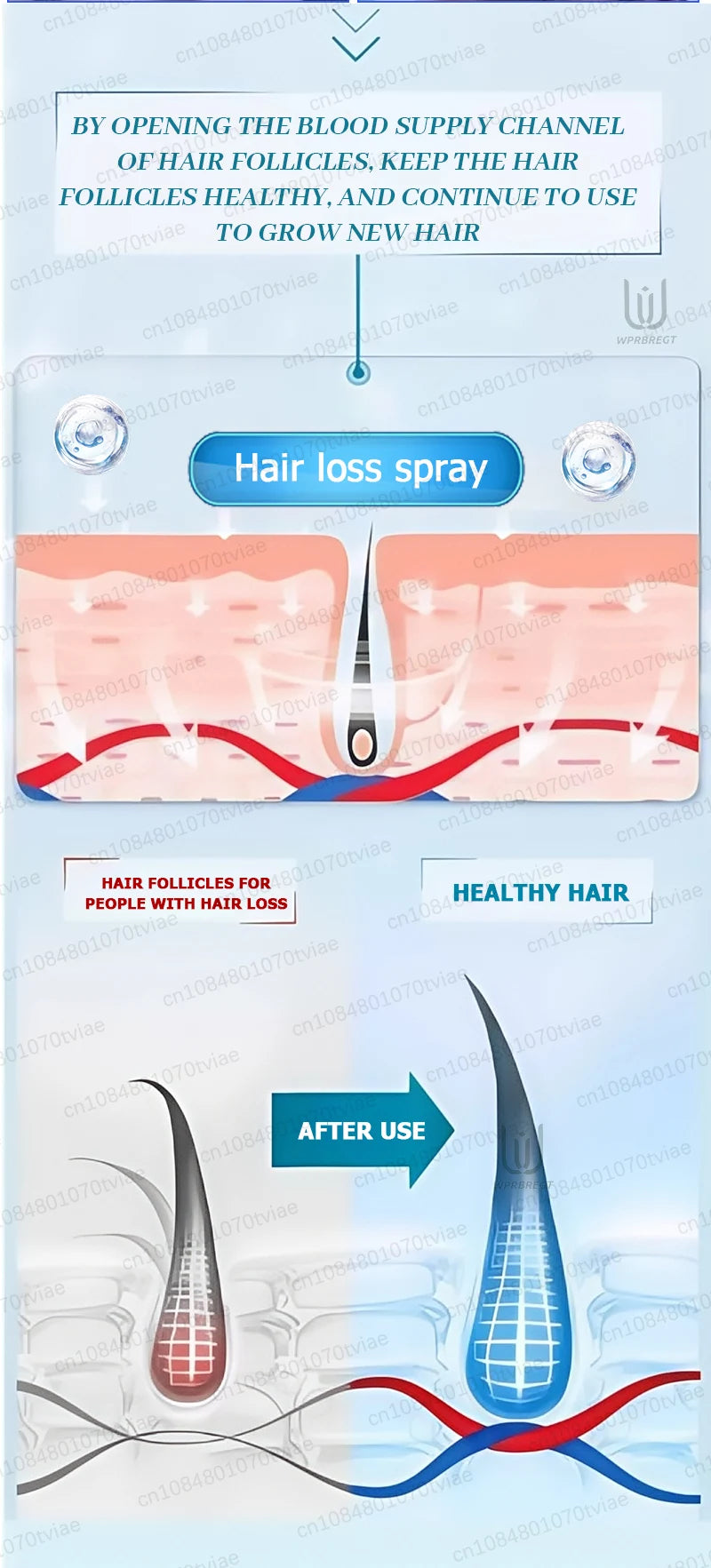 Hair Water Spray with Vitamin C Reference, Single-Piece and Promotional Purchase Labels for Label-Guided At-Home Hair Care and Personal Grooming