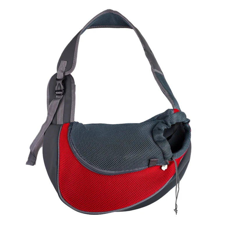 Pet Carrier Sling for Small Dogs and Cats, Mesh Single-Shoulder Carry Bag in S or L with Listed 6.6lb or 13.22lb Limits, Eleven Color Choices, Hand Wash Only