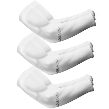 Unisex Summer Arm Sleeves for Riding, Driving and Fishing, Three-Pair Mixed Color Option and Black, White or Gray Selections for Everyday Outdoor Arm Coverage