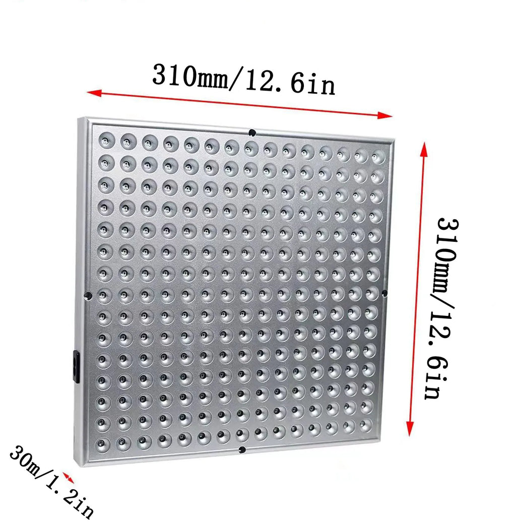 Red LED Light Panel with Listed 45W Power and 660nm 850nm Wavelengths, Combination Home Beauty Lamp with US or EU Plug Options for Manual-Guided Use