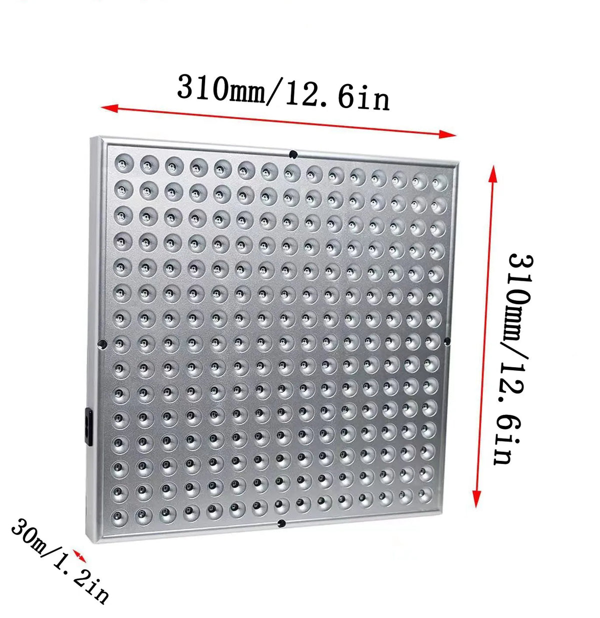 Red LED Light Panel with Listed 45W Power and 660nm 850nm Wavelengths, Combination Home Beauty Lamp with US or EU Plug Options for Manual-Guided Use
