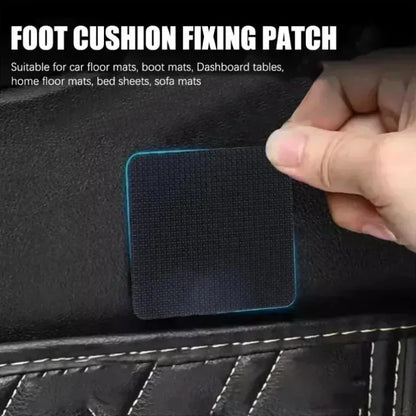 Car Mat Fixing Stickers, 20-Piece 10-Pair Double-Sided Adhesive Set with Listed 5 x 5 cm Size for Compatible Vehicle Mats and Household Surface Projects