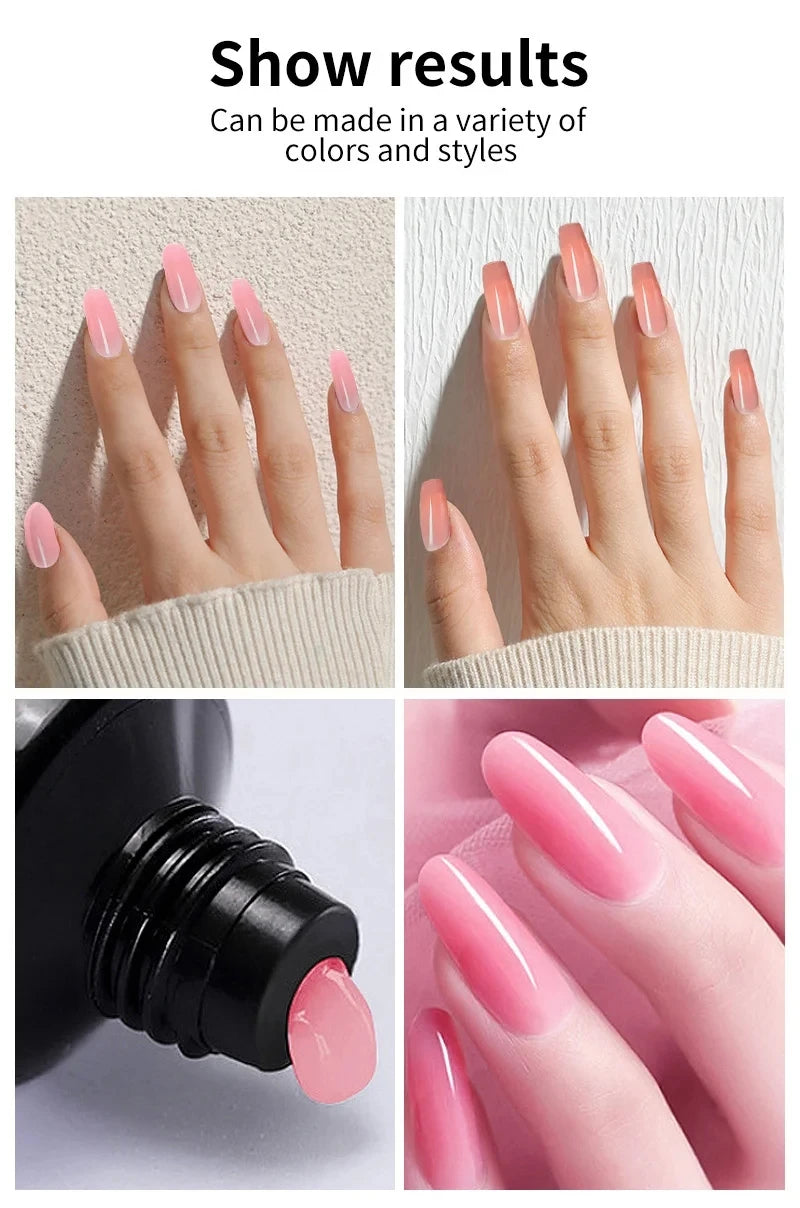 Gel Nail Polish Kit with UV LED Lamp and Electric Nail Drill, 27 Polish Colors and 4 Extension Gel Colors for At-Home Manicure and Nail Art