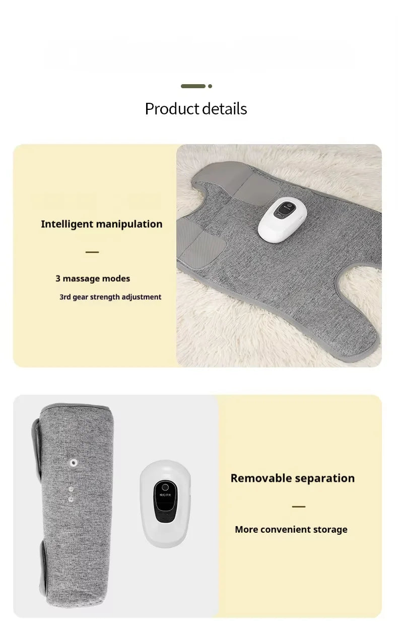 Cordless Calf Air Pressure Massager with Three Listed Compression Modes and USB Type-C Option, Portable Leg Massage Device with Box or No-Box Choices for Adults