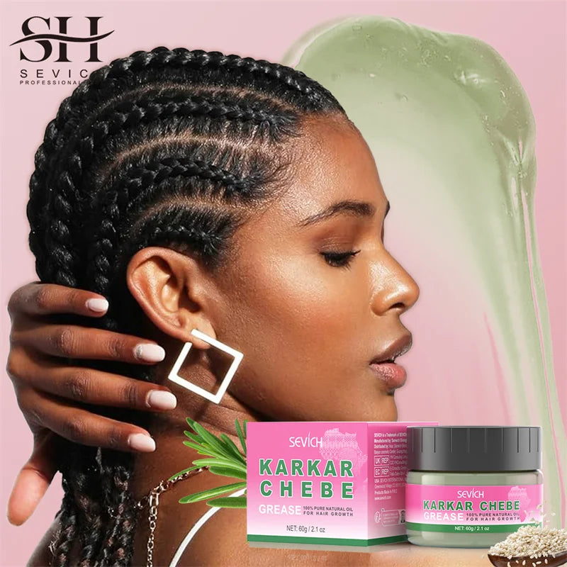 Hair Care Oil and Cream Options with Karkar, Chebe, Batana and Rosemary References, Single 40ml Oil, Single 60g Cream or Set and gift for Cosmetic Grooming