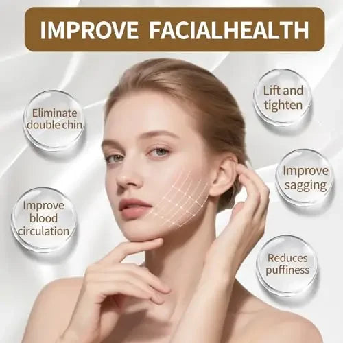 Facial Massage Brush with Contoured Design and Listed Soft Bristles, One or Two-Piece Options for Face, Chin and Jawline Personal Skincare Accessories