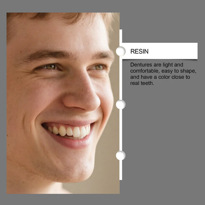 Full Set Denture-Style False Teeth with Upper and Lower Silicone References, One-Box Option for Adults Requiring Professional Dental Fit Review