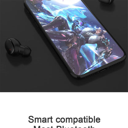 A6S Wireless Bluetooth Earphones, Bluetooth 5.0 Stereo Audio with Touch Control and Five Color Options for Compatible Phone Music and Everyday Calls