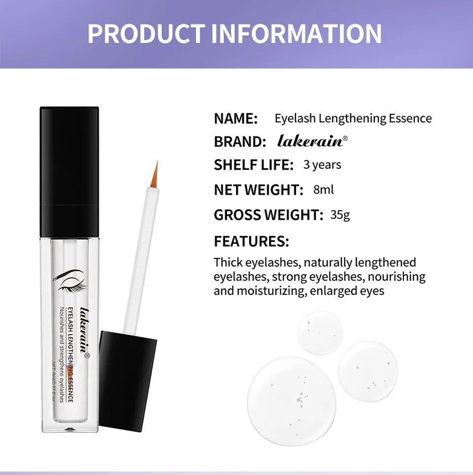 Eyelash Serum and Eyebrow Serum in Listed 8ml Size, Single Lash and Brow Cosmetic Product for Personal Beauty Routines and Everyday Makeup Collections