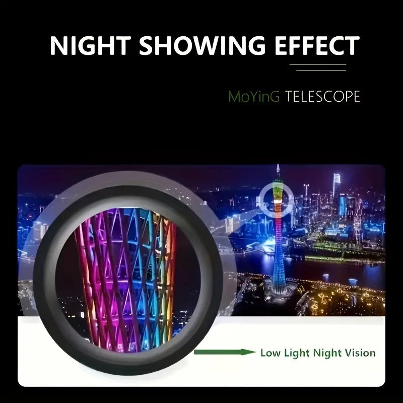 Compact Monocular Telescope for Bird Watching, Travel, Hiking and Concert Viewing, Portable Single-Eyepiece Scope with Standard or Phone Clip Selection