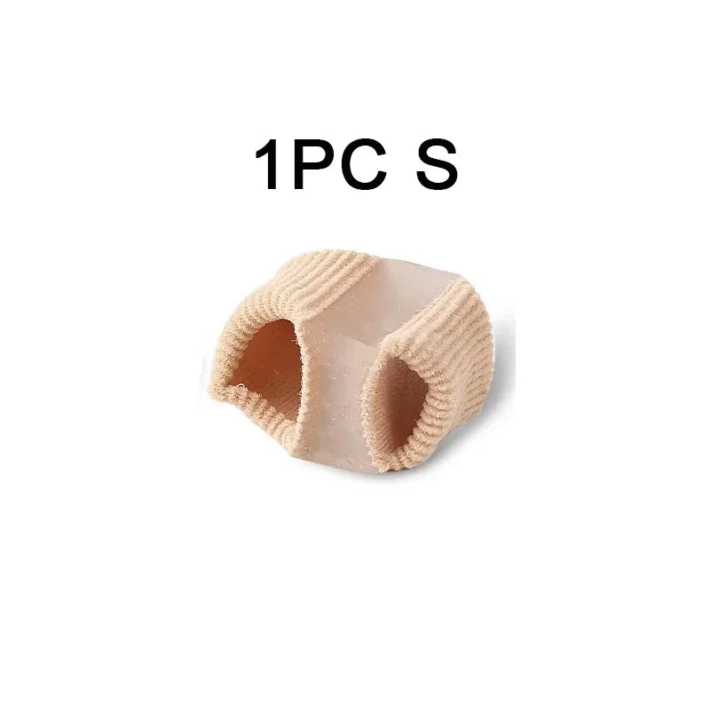 Toe Spreader in Soft Silicone with Small or Large Size Options, Single-Piece Reusable Toe Separator with Gentle Hand-Wash Care for Personal Foot Routines