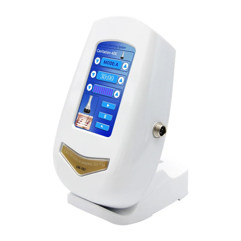 Ultrasonic Cavitation Machine with Three Handles and Radiofrequency Functions, ABS Beauty Device with 110V US or 220V Regional Plug Options