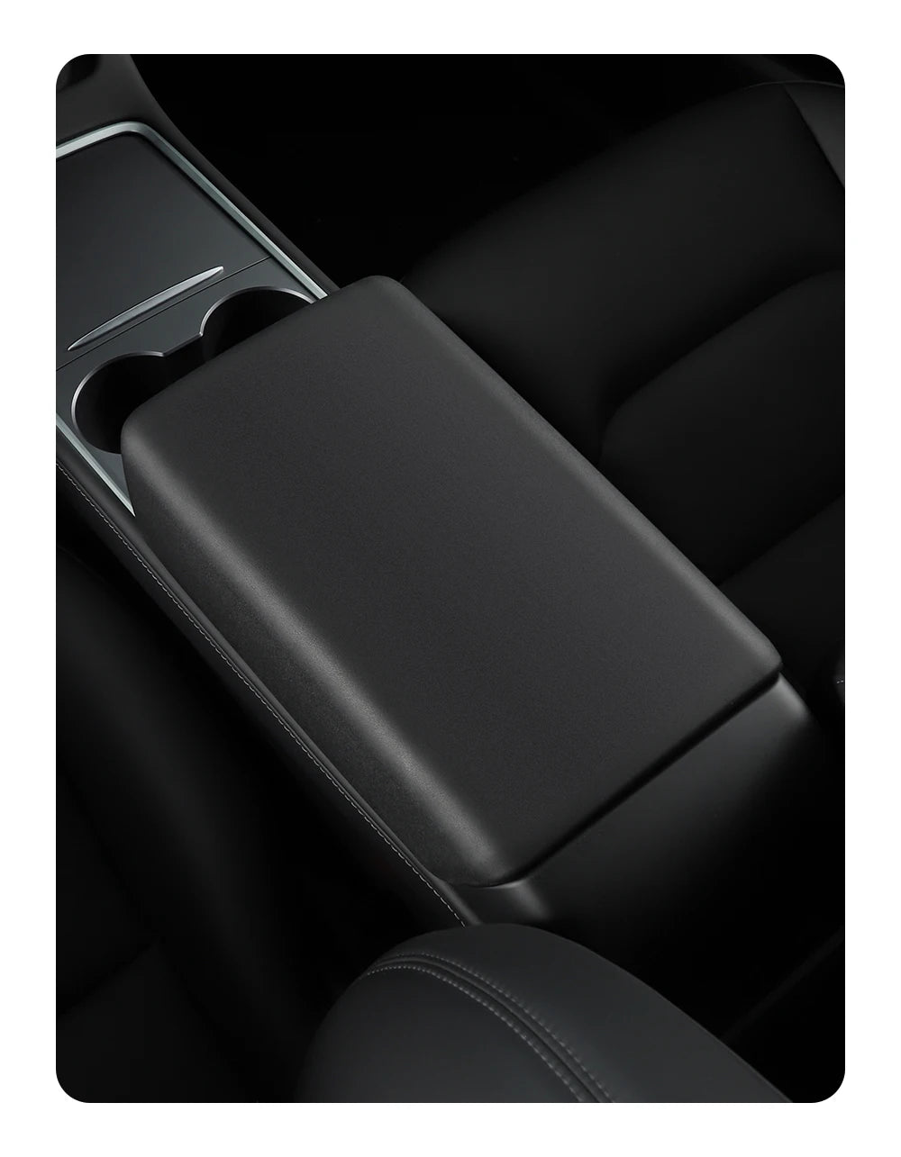 Armrest Cover for Tesla Interior Styling with TPE White, TPE Black and TPU Black Options, Model Y Juniper, YL and Model 3 Highland Labels and Bundle Choices