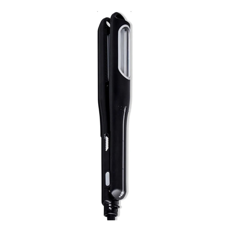 Hair Crimping Iron with Ceramic Tourmaline Coating and PTC Heating, Gold or Black Options with Five Listed Temperature Settings and Regional Plug Choices