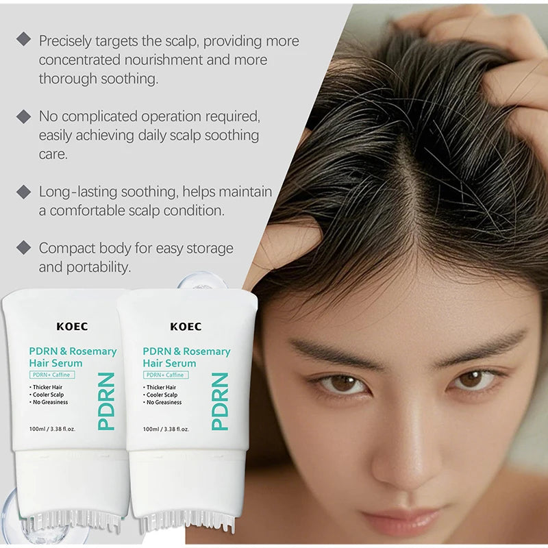 PDRN Reedle Shot Hair Serum, Listed 100ml Hair Care Essence with A, B, C and D Options for Daily Scalp Care and At-Home Grooming Routines