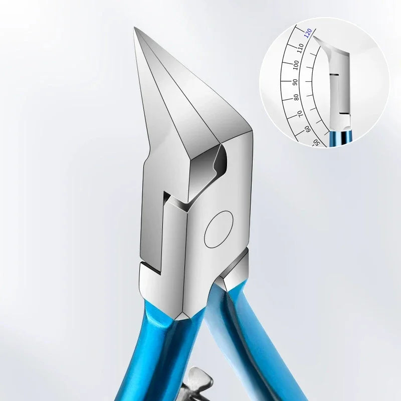 Straight Sharp Tip Toenail Clipper with Stainless Steel Reference, One or Two-Piece Options for Adult Home Grooming and Salon Pedicure Tool Supplies