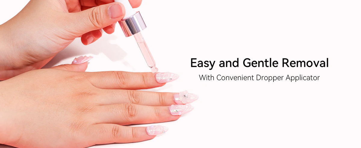 Press-On Nail Glue and Remover Options by Makartt, 10ml, 30ml or 50ml Remover Choices with Separate Liquid Adhesive Packs and Solid UV-Cured Gel Selection