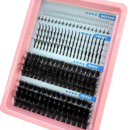 Multi-Row Lash Clusters and Spikes with Manga Style Options, 14, 15, 16 and 30-Row Labels Across 22 Selections for Adult Creative Eye Makeup Looks