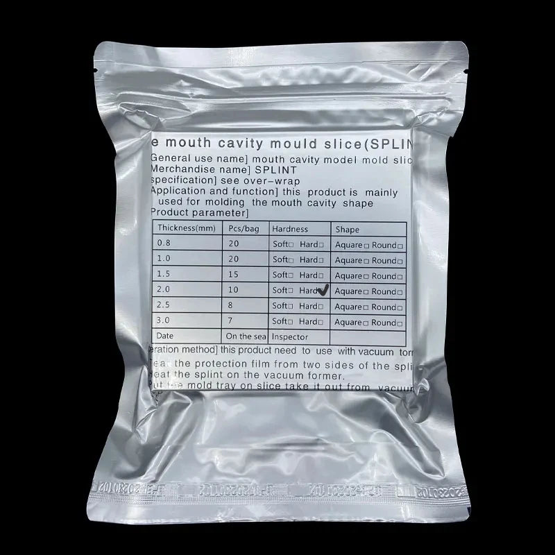 Dental Thermoforming Sheets by OLEVO, Clear Hard or Soft Vacuum Forming Material in 0.5-3.0mm Options for Professional Retainer and Tray Fabrication