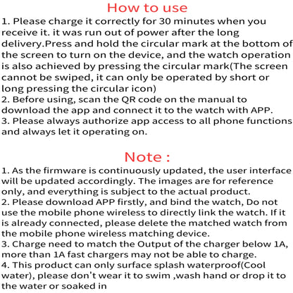 Y68 and 116Plus Fitness Smart Watch with Silicone Wristband, Circular Touch-Button Control and App Setup, Everyday Activity Tracking and Message Reminder References