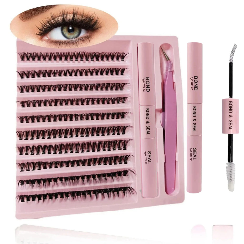 200-Piece Natural Lash Clusters with C-Curl and 10–16mm Mixed Length References, LC136 Style Options for Customized Adult Everyday and Occasion Eye Makeup