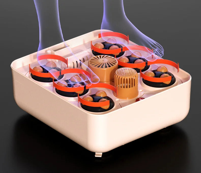 Electric Foot Spa Tub, 220V Foldable Foot Bath with Listed Heating and Massage Functions, Basic Model or Digital Display Options for Home Soaking