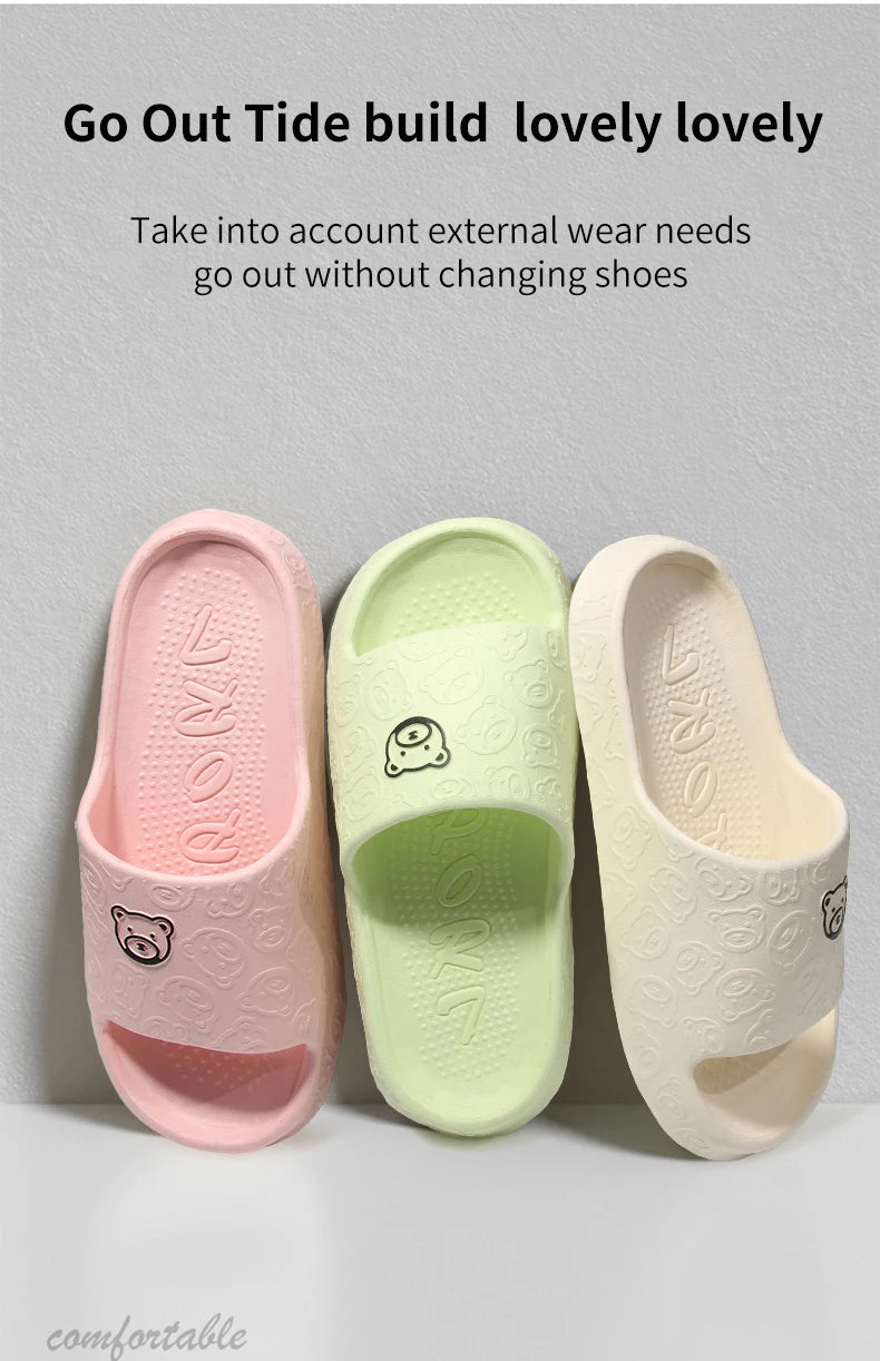 Women's EVA Slippers in Six Colors for Indoor Home and Casual Outdoor Summer Wear, House Sandals with Paired Size Options from 36-37 to 44-45