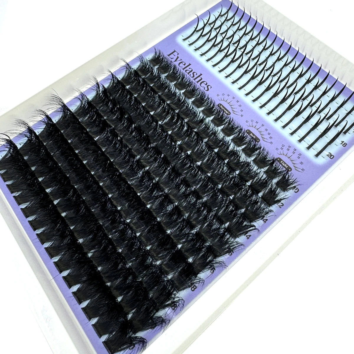 Multi-Row Lash Clusters and Spikes with Manga Style Options, 14, 15, 16 and 30-Row Labels Across 22 Selections for Adult Creative Eye Makeup Looks