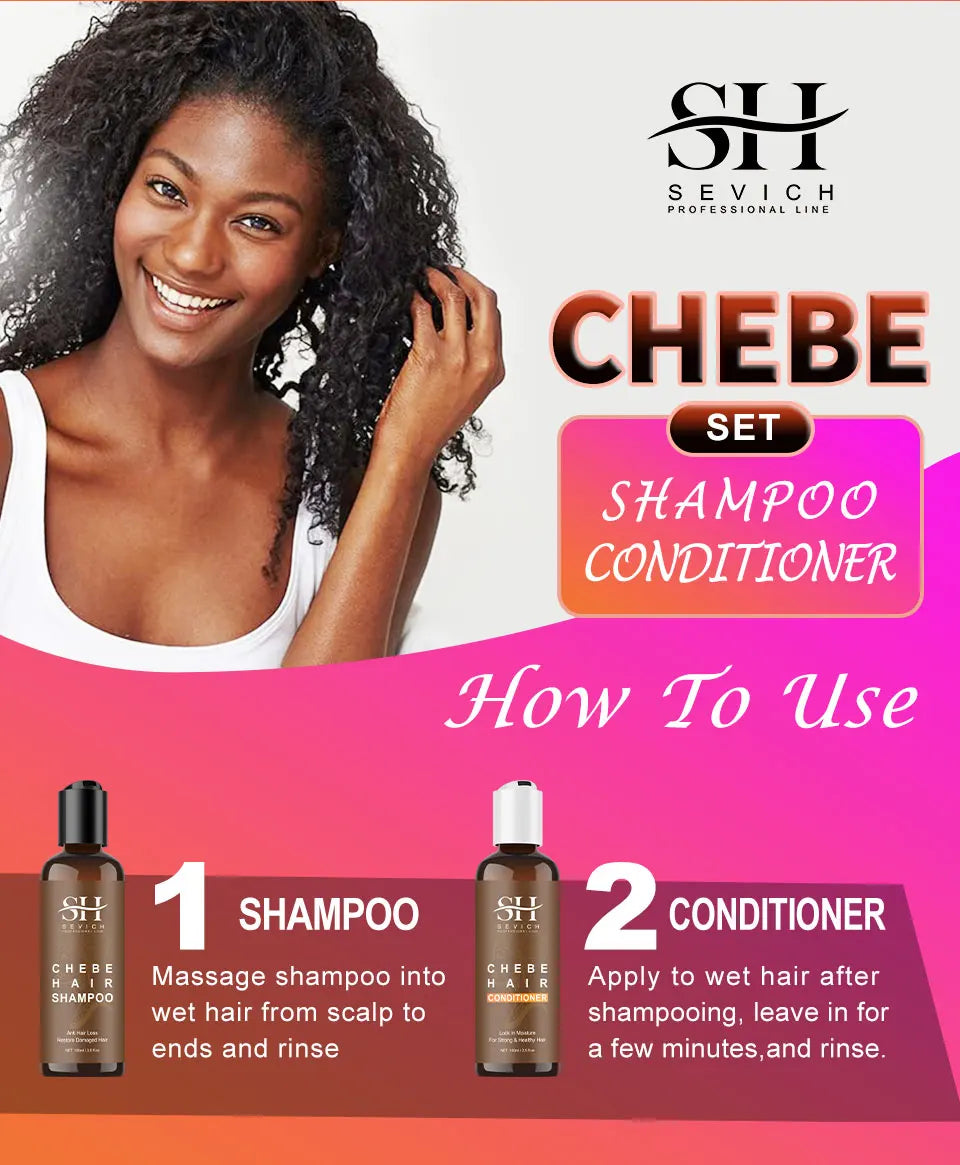 Chebe Shampoo and Conditioner Options with Hair Oil, Spray and Leave-In Mask Selections, Individual Products and Sets for At-Home Hair Care