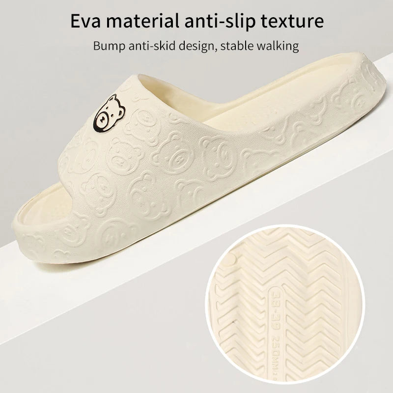 Women's EVA Slippers in Six Colors for Indoor Home and Casual Outdoor Summer Wear, House Sandals with Paired Size Options from 36-37 to 44-45