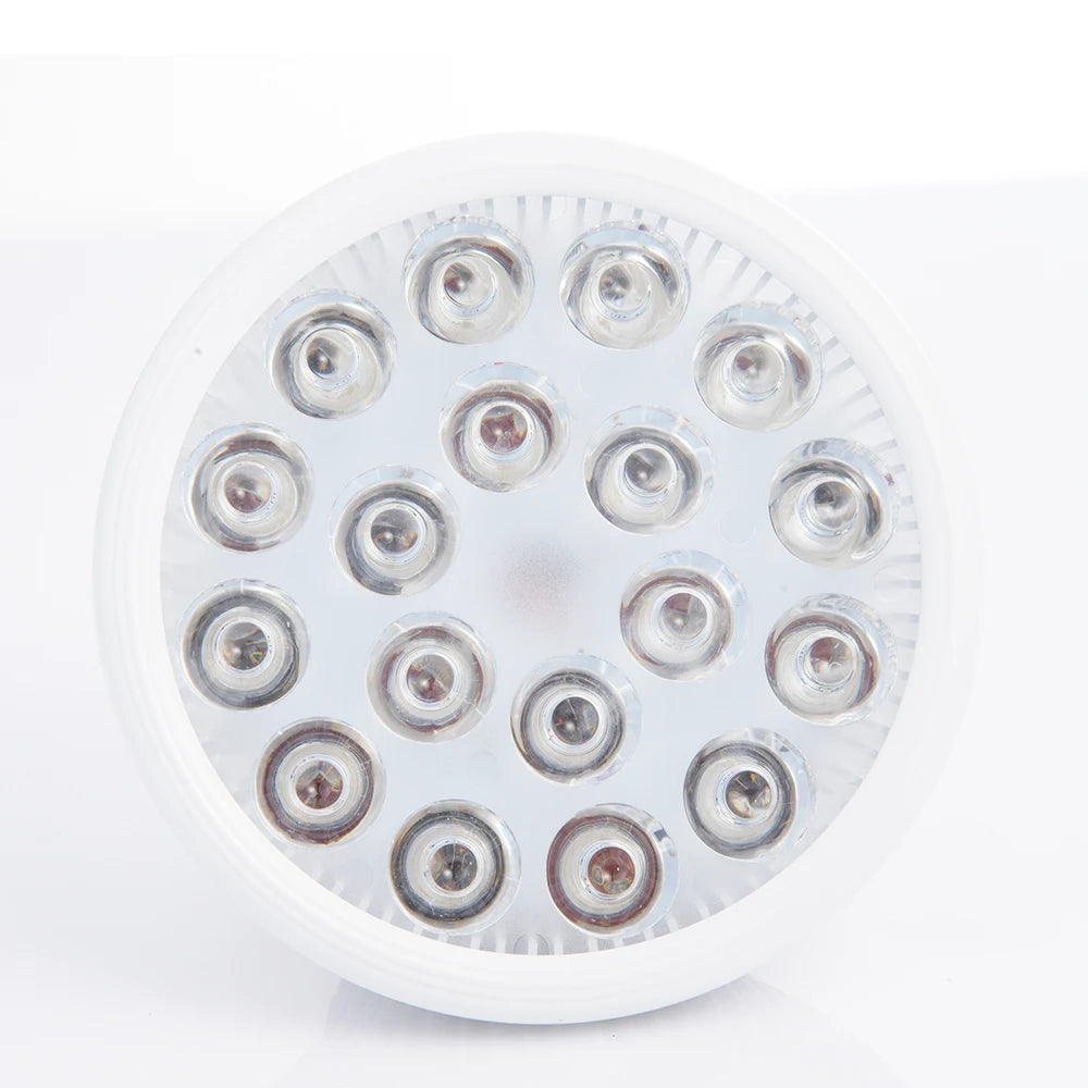 E27 Red LED Bulb with Listed 18 LEDs and Separate 630nm or 660nm Options, PAR38 Style Bulb-Only or US, EU, UK and AU Stand Packages for Adult Personal Care Selection