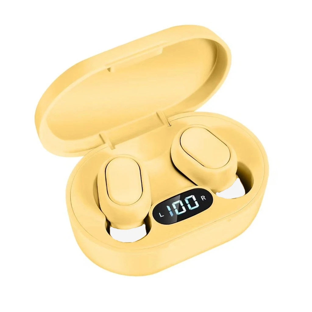 E7S TWS Wireless Earbuds, Bluetooth Earphones with Microphone in White, Blue, Green, Black, Yellow or Pink for Compatible Device Music and Hands-Free Calls