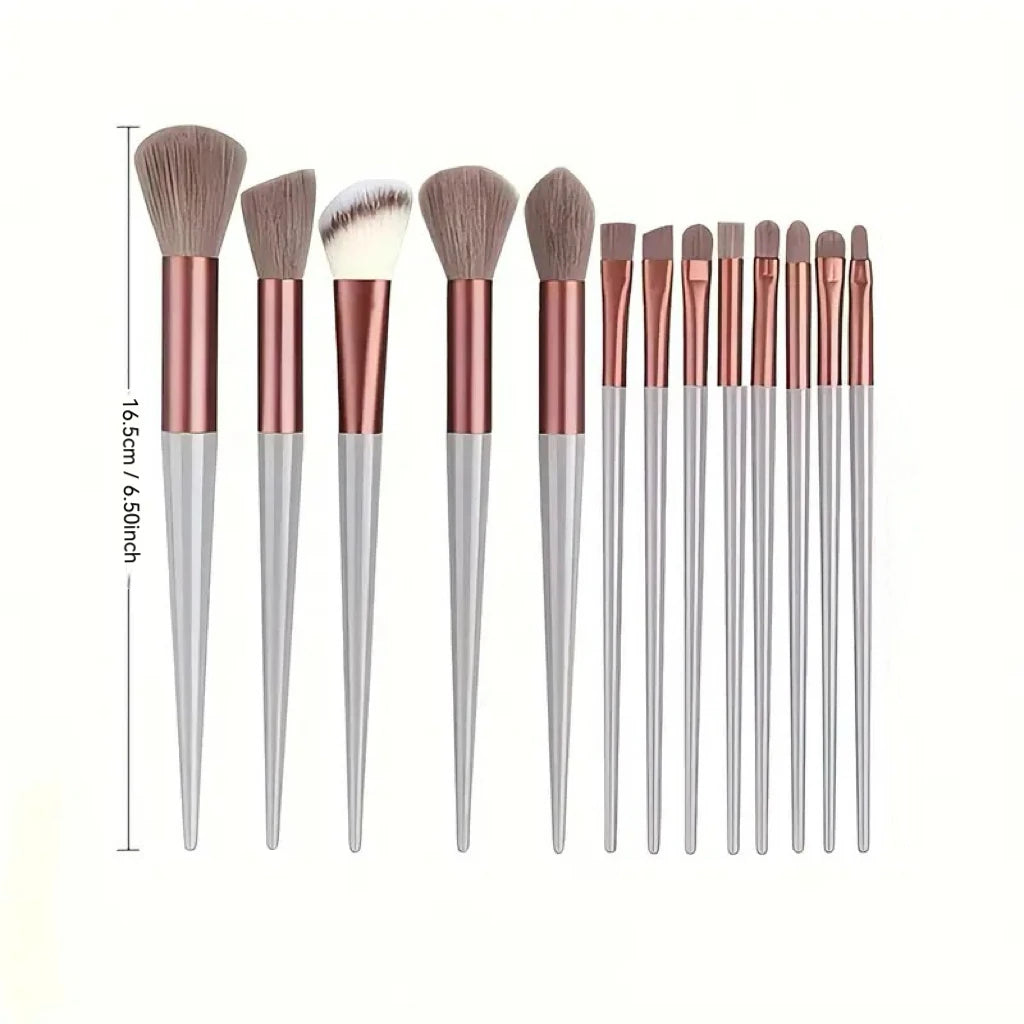 Cosmetic Makeup Brush Set with Twenty-Nine Color and Kit Labels, Foundation, Powder and Eyeshadow Blending References for Everyday Beauty and Gift Selection
