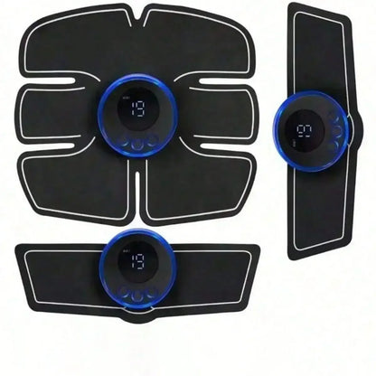 Abs Stimulator with Listed Rechargeable and Wireless Design, Portable Muscle Trainer in Remote black, abdomen Arm or black abdomen Configuration Options