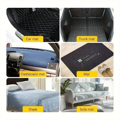 Car Mat Fixing Stickers, 20-Piece 10-Pair Double-Sided Adhesive Set with Listed 5 x 5 cm Size for Compatible Vehicle Mats and Household Surface Projects