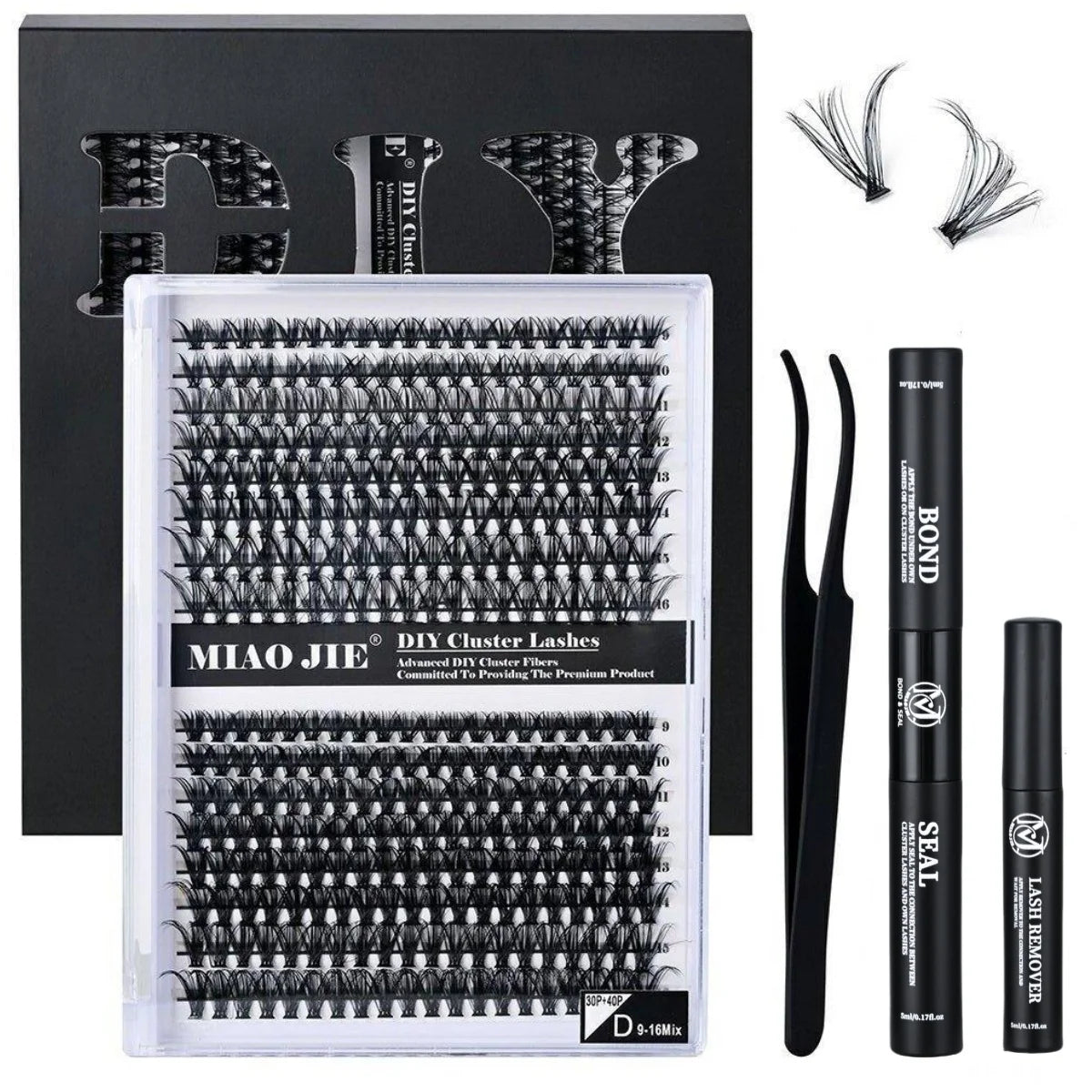 Individual Lash Clusters, 320PCS Wispy Fluffy False Eyelashes in 30D and 40D Styles with DIY Kit Options for At-Home Makeup Looks