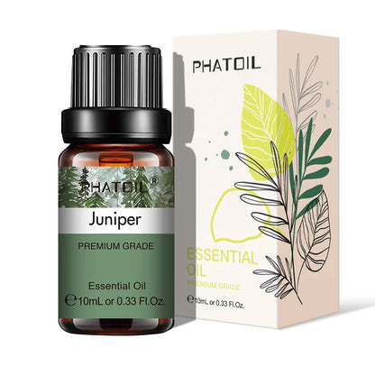 10ml Aroma Oil by PHATOIL for Compatible Diffusers and Home Fragrance, Amber Bottle with Lavender, Eucalyptus, Vanilla, Peppermint and Other Scent Options