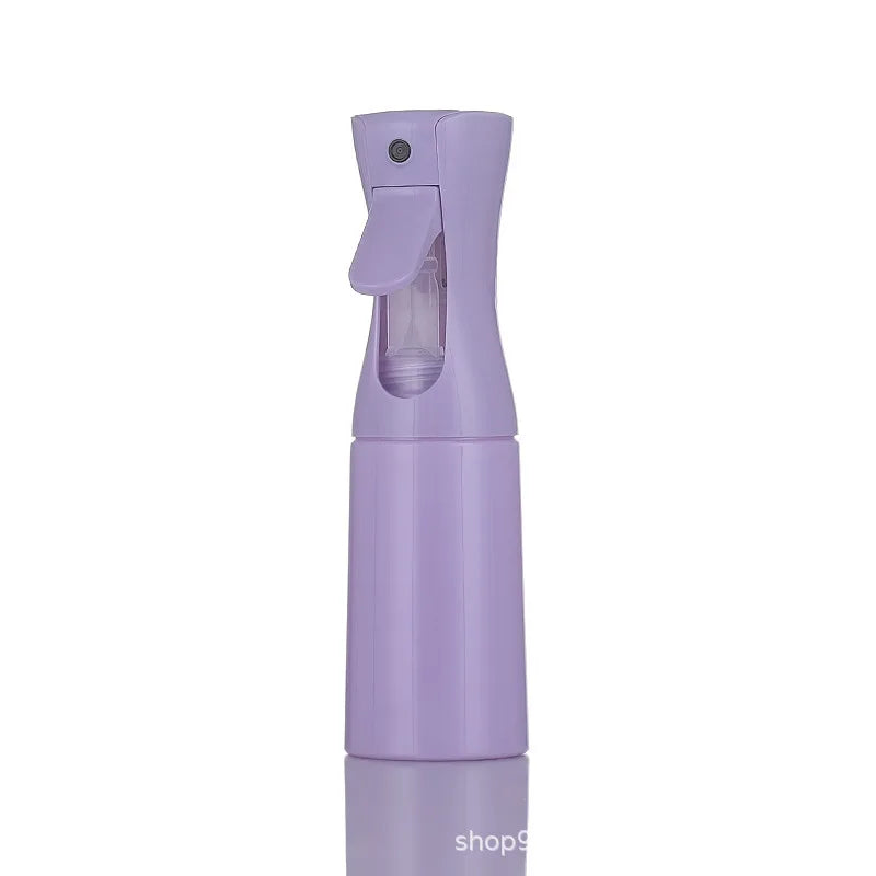 Continuous Spray Bottle with Refillable Fine Mist Design, 200ml, 300ml and 500ml Size Labels and Ten Color Options for Hair Styling, Salon and Garden Routines