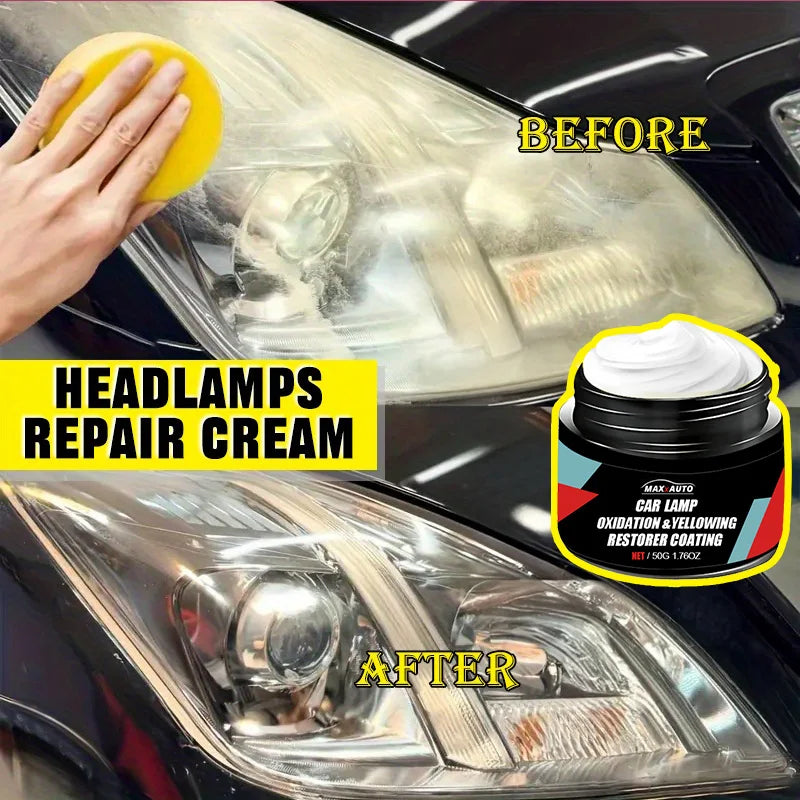Headlight Polishing Paste for Compatible Car Lens Surface Care, 1PCS or 1PCS-100G Options for Exterior Yellowing and Oxidation Appearance Maintenance
