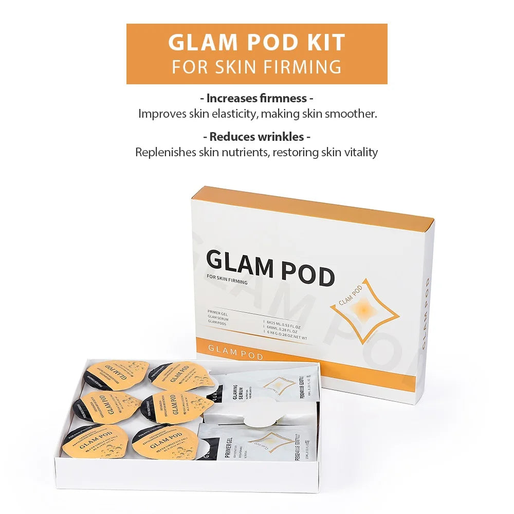 Glam Facial Pod and Capsule Gel Options for Compatible Aqua Bubble Devices, Seven Numbered Type Selections and a Separate Facial CO2 Machine Option