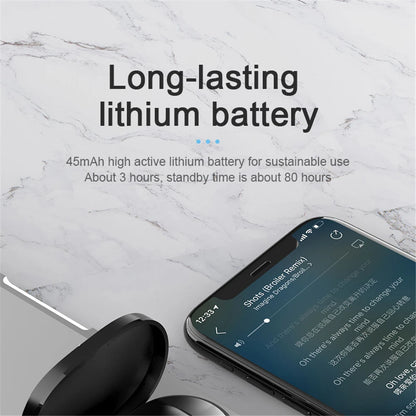 A6S Wireless Bluetooth Earphones, Bluetooth 5.0 Stereo Audio with Touch Control and Five Color Options for Compatible Phone Music and Everyday Calls