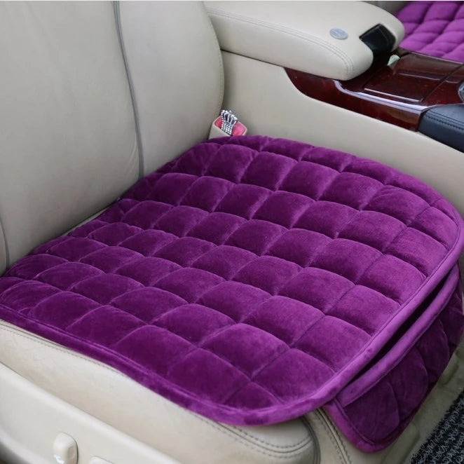 Winter Car Seat Cushion, 50 x 50cm Flocking Cloth Seat Pad with Listed Anti-Slip and Breathable Design in Six Colors for Compatible Vehicle Seats