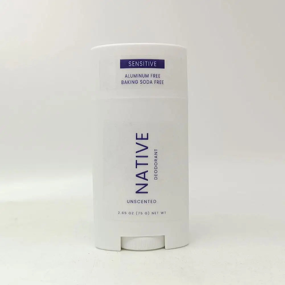 Body Deodorant Stick with Listed 75g Net Content and Twist-Up Solid Format, A to E Scent Option Labels for a Label-Guided Everyday Personal Care Routine