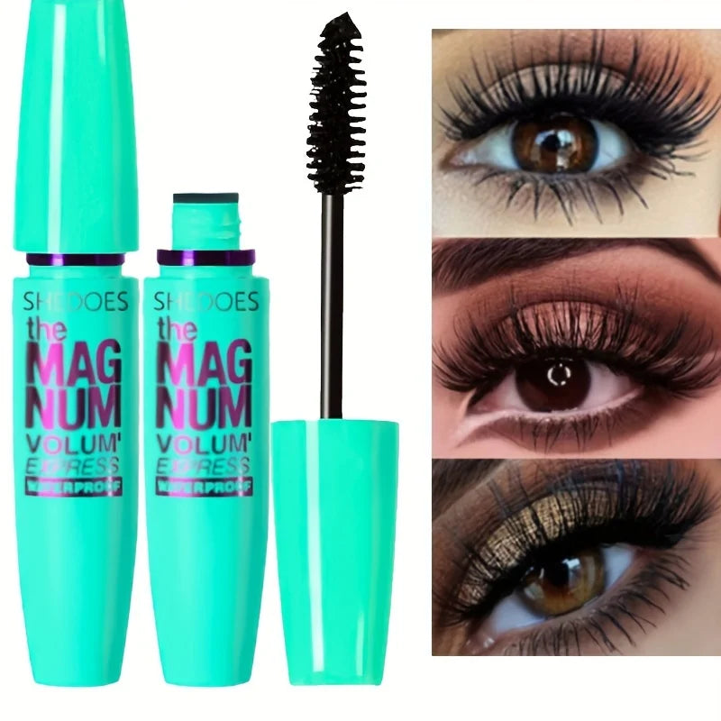 SHEDOES Volume Mascara with Hourglass Brush Wand, Lash Definition and Fuller-Looking Finish for Adult Everyday, Party and Creative Eye Makeup Routines