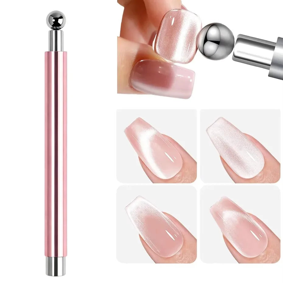 Magnetic Nail Art Tools for Cat Eye Gel Polish, 1-Piece or 6-Piece Set Options for Heart Effects, French Tips and At-Home DIY Manicures