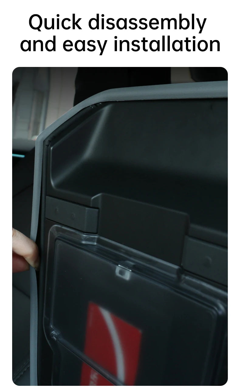 Tesla Console Lid Protector in TPE for Listed 2024 Model 3 Highland and 2025 Model Y Juniper, Soft Armrest Cover in Black or White Interior Options