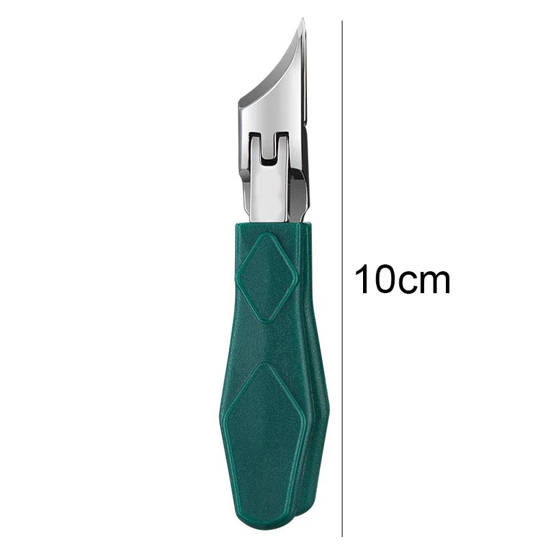 Anti-Splash Nail Trimmer for Adults, Manual Nail Clipper for Everyday Home Manicure and Personal Grooming in A-Green, A-Black or B-Blue